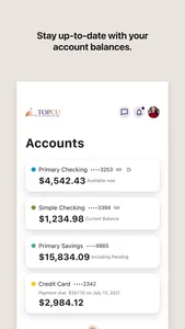 TOPCU Mobile Banking screenshot 2