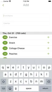 Calorie Log screenshot 1