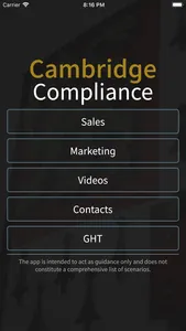 Cambridge Compliance screenshot 0