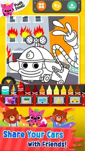 Cars Coloring Book PINKFONG screenshot 3