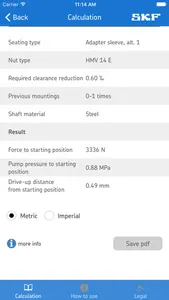 SKF Drive-up Method screenshot 4