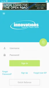 Innovations FCU Mobile Banking screenshot 0