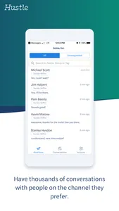 Hustle: P2P texting at scale screenshot 1