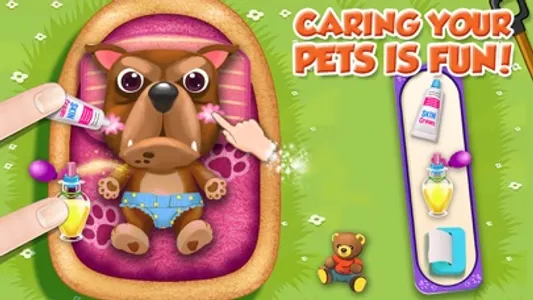 Pets Wash & Dress up - Play Care Love Baby Pets screenshot 2