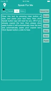 Speak For Me App screenshot 1