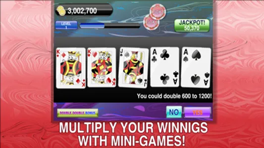 Acey Deucey Three of a Kind Video Poker FREE edition screenshot 1