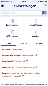 Felleskatalogen Helsepersonell screenshot 0