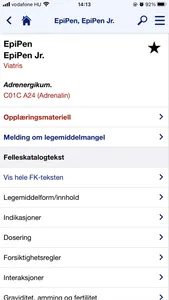 Felleskatalogen Helsepersonell screenshot 1