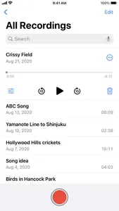 Voice Memos screenshot 1