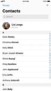 Contacts screenshot 1