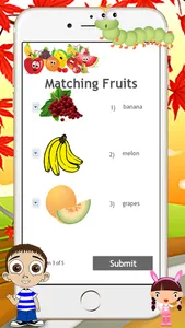 ABC Game for Nursery - Kid Learning Fruits match screenshot 2
