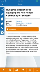 Anti-Hunger Policy Conference screenshot 2