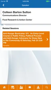 Anti-Hunger Policy Conference screenshot 3