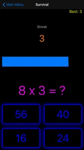 Neon Times Tables screenshot 2