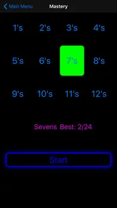 Neon Times Tables screenshot 3