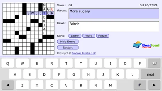 Boatload's Daily Crosswords screenshot 1