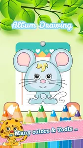 Farm Animals Drawing Coloring Book - Cute Caricature Art Ideas pages for kids screenshot 1