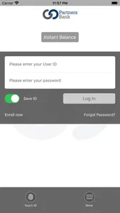 Partners Bank Mobile Banking screenshot 1