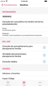 Tabelas da Saúde: CID-10, TUSS screenshot 3