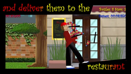 Waiter Rush Free: Run faster, keep the balance, don't drop the bottles!!! screenshot 1