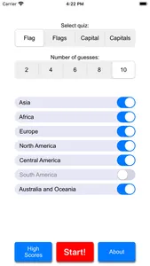 The Countries, Quiz screenshot 0