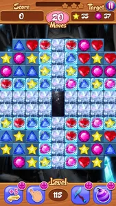 Crystal Insanity - Match 3 Diamond & Jewels Mania screenshot 1