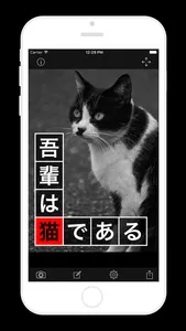 箱文字 〜 箱の中に文字を入れて写真に配置するアプリ screenshot 0