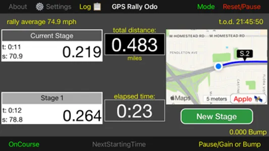 GPS Rally Odometer screenshot 0