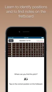 Fretboard Trainer - Learn the notes for guitar and bass screenshot 1