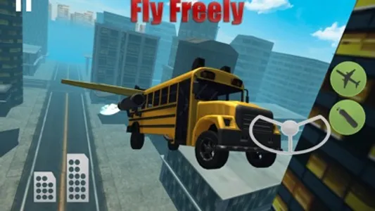 Flying Car Simulator 3D: Stunt Bus screenshot 0