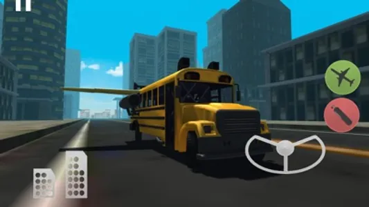 Flying Car Simulator 3D: Stunt Bus screenshot 1