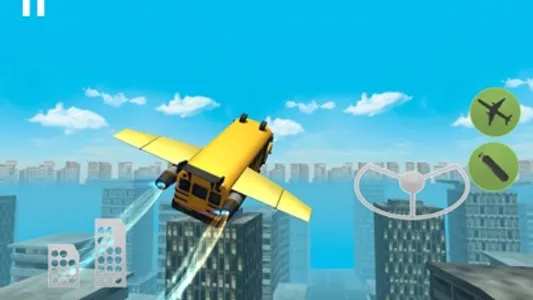 Flying Car Simulator 3D: Stunt Bus screenshot 2