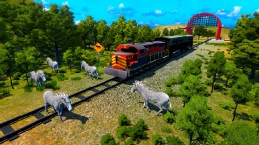 Jungle Train driving : Passenger transport Game screenshot 0