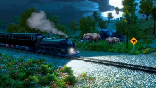 Jungle Train driving : Passenger transport Game screenshot 1