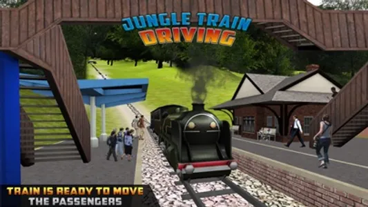 Jungle Train driving : Passenger transport Game screenshot 4