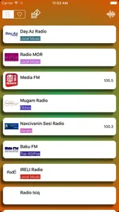 Azerbaycan Radio (AZ) : Musiqi & News - FM / AM screenshot 1