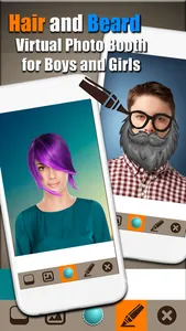 Hairstyles & Barber Shop – Try Hair Styles or Cool Beard in Picture Editor for Virtual Makeover screenshot 0