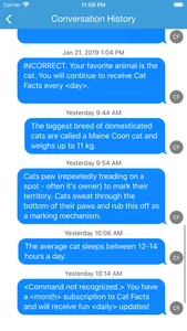 Cat Facts Texts screenshot 2