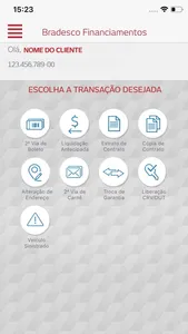 Bradesco Financiamentos screenshot 2