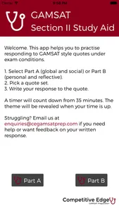 GAMSAT Section II Study Aid screenshot 0