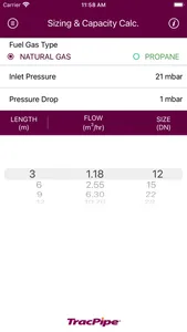 TracPipe UK Sizing & Reference screenshot 0