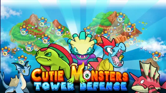 Cutie Monsters Tower Defense-Cute Monster Stickers screenshot 0