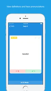 TOEFL Vocabulary Flashcards! screenshot 1