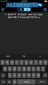 Aurebesh IO screenshot 1