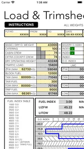 B738 LOADSHEET T&B 189 4z PAX screenshot 1