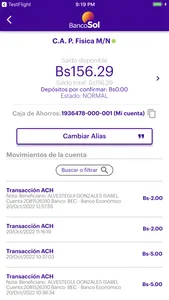 Banco Sol screenshot 2