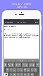 Dreamline - Your Personal Dream Journal screenshot 2