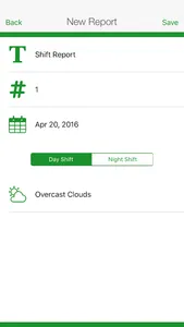 Shift Report screenshot 2