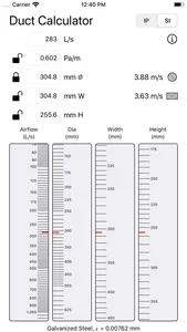 Duct Calculator screenshot 1