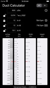 Duct Calculator screenshot 2